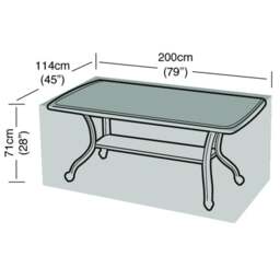 8 Seater Rectangular Garden Table Super Tough Cover - thumbnail 1