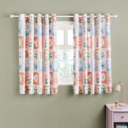 Patchwork Floral Blackout Eyelet Curtains - thumbnail 2