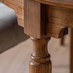 Matola 4-6 Seater Round Extendable Dining Table - thumbnail 2