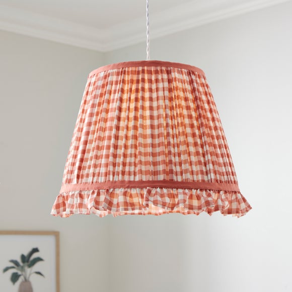 Carys Frilled Gingham Lamp Shade - image 1