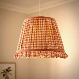 Carys Frilled Gingham Lamp Shade - thumbnail 2