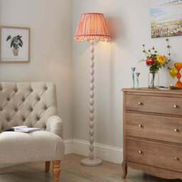Carys Frilled Gingham Lamp Shade - thumbnail 4