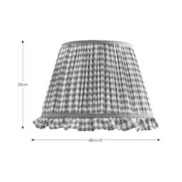 Carys Frilled Gingham Lamp Shade - thumbnail 5