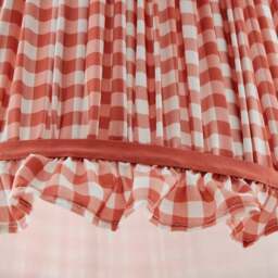 Carys Frilled Gingham Lamp Shade - thumbnail 3