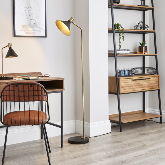 Morgan Industrial Adjustable Reading Floor Lamp - image 1