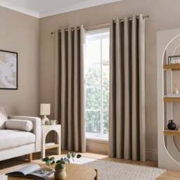 Berlin Blackout Eyelet Curtains - thumbnail 2