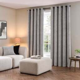 Tabitha Chenille Eyelet Curtains - thumbnail 2