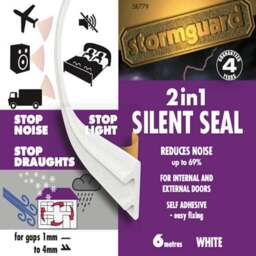 Stormguard Draft Excluder Self Adhesive Acoustic Silent Strip Tape - thumbnail 4