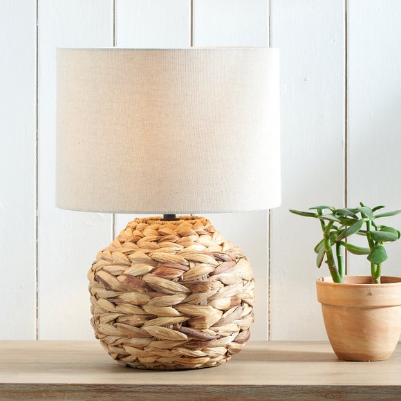 Zadi Plaited Water Hyacinth Table Lamp - image 1