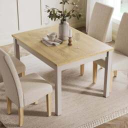 Olney Compact 4 Seater Rectangular Dining Table - thumbnail 2
