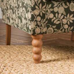 Enya Vintage Pod Print Scroll Armchair - thumbnail 5