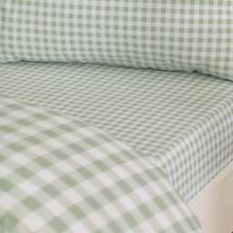 Catherine Lansfield Bamford Gingham Check Polycotton Fitted Sheet - thumbnail 1