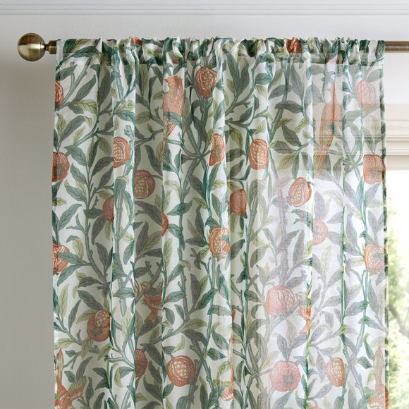 William Morris at Home Bird Pomegranate Slot Top Voile - image 1