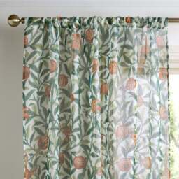 William Morris at Home Bird Pomegranate Slot Top Voile - thumbnail 1