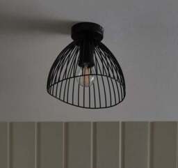 Elements Jaula Outdoor Flush Porch Ceiling Light - thumbnail 2