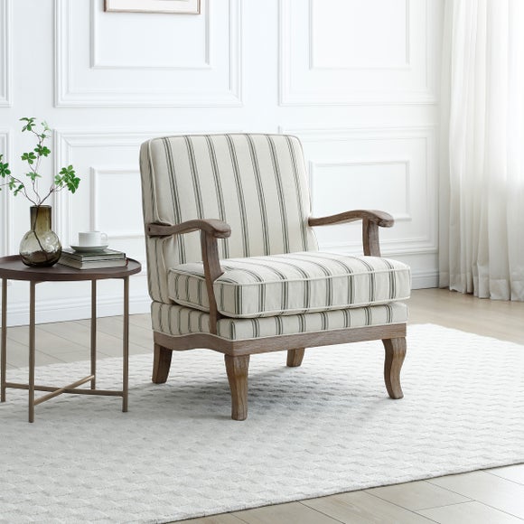 Esme Woven Folkstone Stripe Occasional Chair - image 1