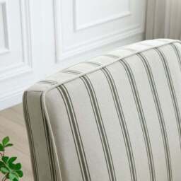 Esme Woven Folkstone Stripe Occasional Chair - thumbnail 3
