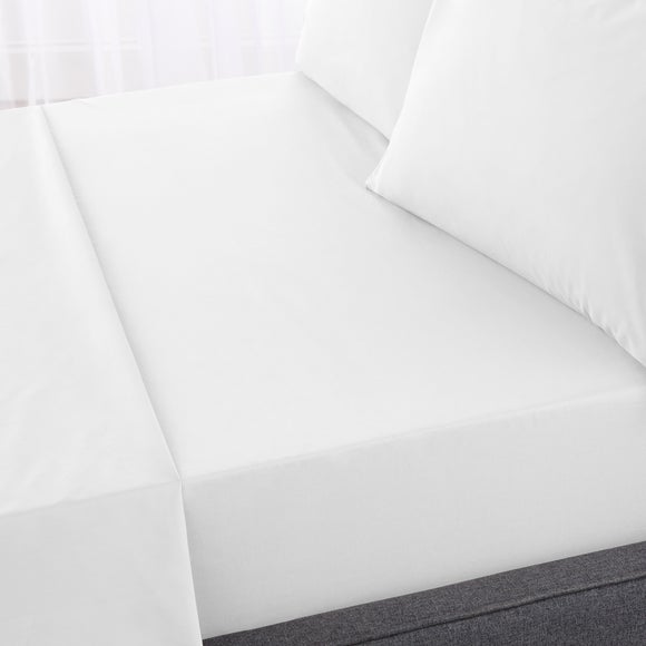 Hotel 230 Thread Count Crisp 100% Cotton Percale Fitted Sheet