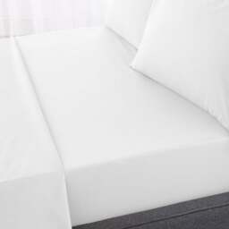 Hotel 230 Thread Count Crisp 100% Cotton Percale Fitted Sheet
