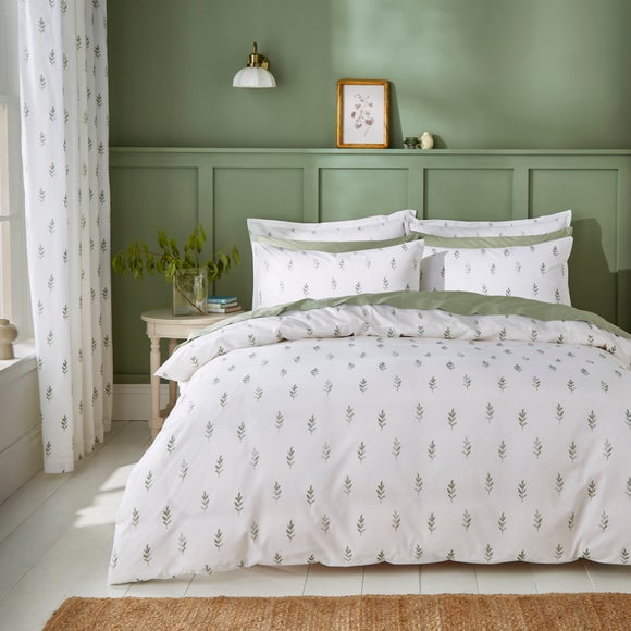 Harper Stem Floral 144 Thread Count 100% Cotton Duvet Cover & Pillowcase Set - image 1