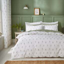 Harper Stem Floral 144 Thread Count 100% Cotton Duvet Cover & Pillowcase Set