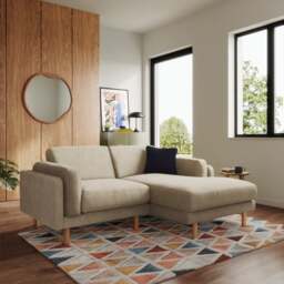 Newton Luxe Chenille Corner Chaise Sofa - thumbnail 1