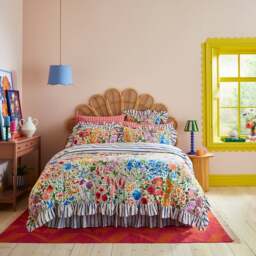Sophie Robinson Sunshine Flowers 100% Cotton Duvet Cover & Pillowcase Set - thumbnail 1