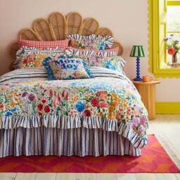 Sophie Robinson Sunshine Flowers 100% Cotton Duvet Cover & Pillowcase Set - thumbnail 4