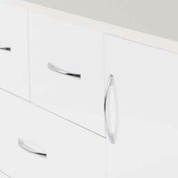 Nevada Small Single 5 Drawer Wardrobe - thumbnail 4
