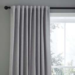 Chambray Microfibre Tab Top Curtains - thumbnail 1
