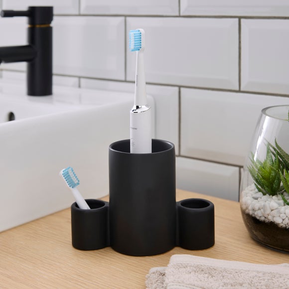 Matte Black Electric Toothbrush Holder - image 1