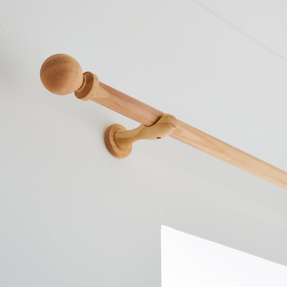 Ashton Wood Curtain Pole - image 1