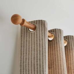 Ashton Wood Curtain Pole - thumbnail 2