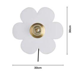 Flower Fabric Plug In Wall Light - thumbnail 6
