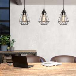EGLO Tarbes Industrial 3 Light Adjustable Diner Ceiling Light - thumbnail 1