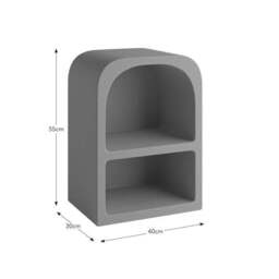 Drue Sculpted Bedside Table - thumbnail 5