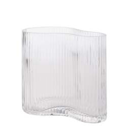 Hestia Ribbed Glass Vase - thumbnail 1