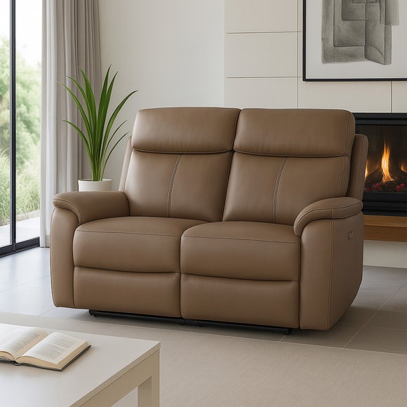 Aspire Kingsmere Leather Power Recliner 2 Seater Sofa - image 1