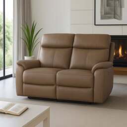Aspire Kingsmere Leather Power Recliner 2 Seater Sofa - thumbnail 1