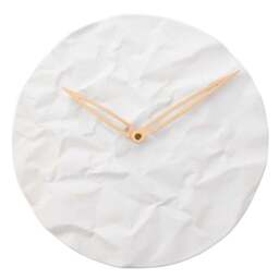 Interval Crumple Texture Porcelain Wall Clock - thumbnail 2