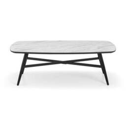 Caruso Marble Effect Coffee Table - thumbnail 3