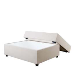 Rectangle Opulent Velvet Storage Footstool - thumbnail 2
