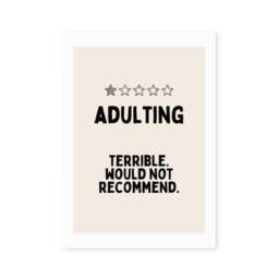 East End Prints Adulting Cream Print - thumbnail 2