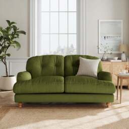 Martha Matte Plush Velvet 2 Seater Sofa