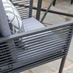 Sheringham Rope 4 Seater Cube Dining Set - thumbnail 6
