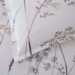 Dorma Purity Meadow Mauve 100% Cotton Oxford Pillowcase Pair - thumbnail 3