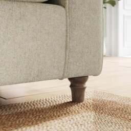 Flori Soft Chenille 3 Seater Sofa - thumbnail 4