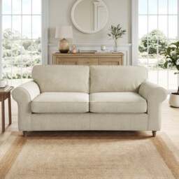 Flori Soft Chenille 3 Seater Sofa - thumbnail 1