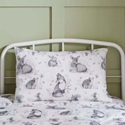 Sketched Woodland 100% Cotton Duvet Cover & Pillowcase Set - thumbnail 2