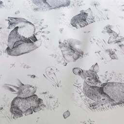 Sketched Woodland 100% Cotton Duvet Cover & Pillowcase Set - thumbnail 5